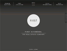 Tablet Screenshot of firstkitzbuehel.com
